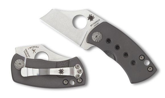 SPYDERCO C236TIP McBEE TI CTS-XHP STEEL JON McNEES KILLER B FOLDING KNIFE.