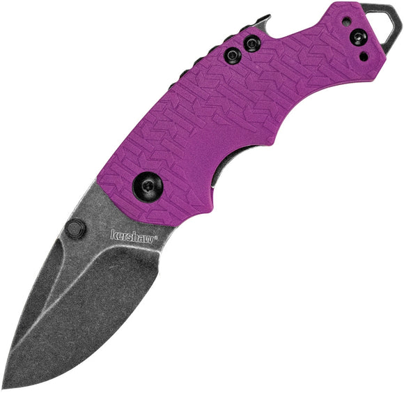 KERSHAW 8700PURBW SHUFFLE PURPLE 8CR13MOV STEEL PLAIN EDGE FOLDING KNIFE.