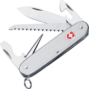 SWISS ARMY VICTORINOX 0.8241.26-X2 FARMER ALOX HANDLE MULTI FUNCTION KNIFE.