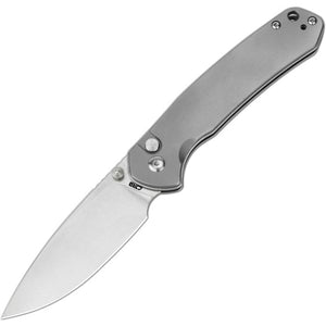 CJRB J1925TI PYRITE PUSH LOCK TI HANDLE AR-RPM9 STEEL FOLDING KNIFE.