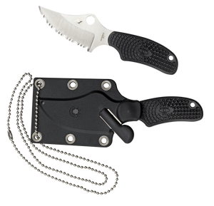 Spyderco Fb35sbk Ark H1 Steel Always Ready Knife Fixed Blade Knife With Sheath