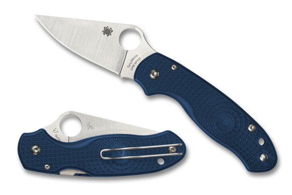 SPYDERCO C223PCBL PARA 3 FRN BLUE CPM SPY27 STEEL LIGHTWEIGHT FOLDING KNIFE.