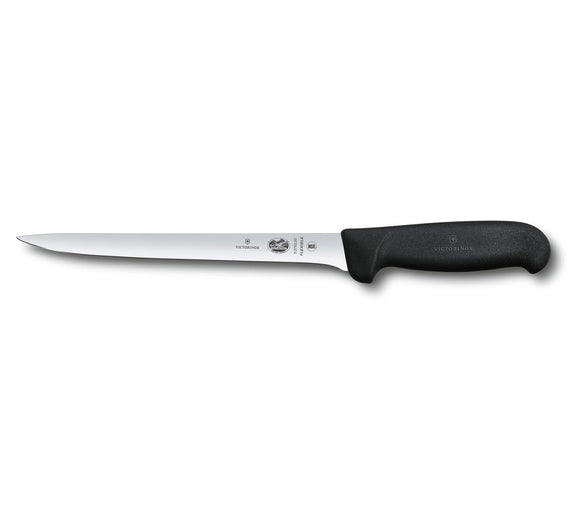 SWISS ARMY VICTORINOX 5.3763.20-X4 8 INCH FLEXIBLE FILLET FIBROX KITCHEN KNIFE.