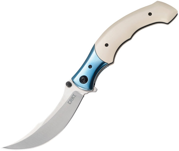 CRKT 7471 RITUAL LINERLOCK MICARTA HANDLE 12C27 SANDVICK FOLDING KNIFE.