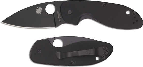 SPYDERCO C216GPBBK EFFICIENT G10 HANDLE 8CR13MOV STEEL PLAIN EDGE FOLDING KNIFE