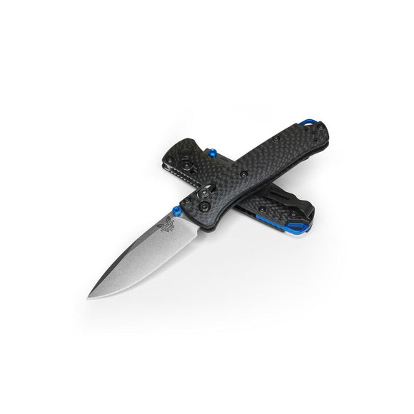 BENCHMADE 533-3 MINI BUGOUT CARBON FIBER HANDLE CPM-S90V STEEL FOLDING KNIFE.