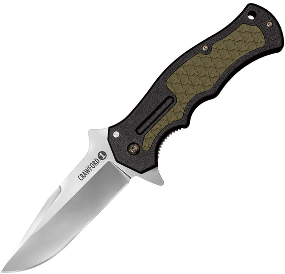 COLD STEEL 20MWC WES CRAWFORD MODEL 1 4034SS STEEL PLAIN EDGE FOLDING KNIFE