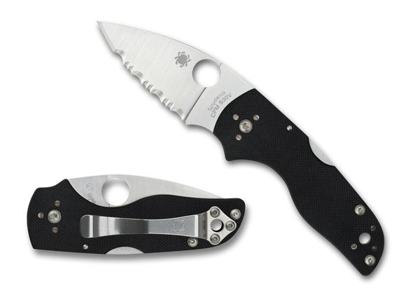 SPYDERCO C230MBGS LIL NATIVE MID LOCK G10 HANDLE CPM S30V STEEL FOLDING KNIFE.