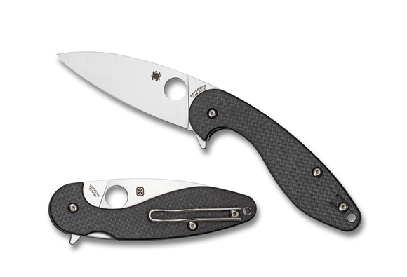 SPYDERCO C228CFP SLIVERAX ALEXANDER SLIVERAX DESIGNED CPM-S30V FOLDING KNIFE.