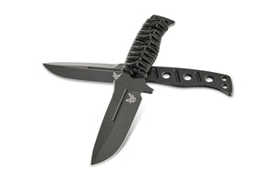 BENCHMADE 375BK-1 SIBERT ADAMAS BLACK CPM-CRUWEAR FIXED BLADE KNIFE W/SHEATH