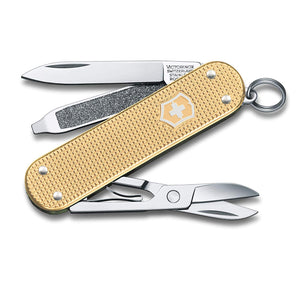 SWISS ARMY VICTORINOX 0.6221.L19 CLASSIC CHAMPAGNE MULTI FUNCTION POCKET KNIFE