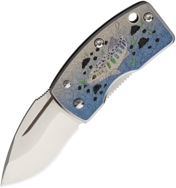 G.SAKAI GS11168 MONEY CLIP FRAMELOCK VG10 FISH ARTWORK FOLDING KNIFE.