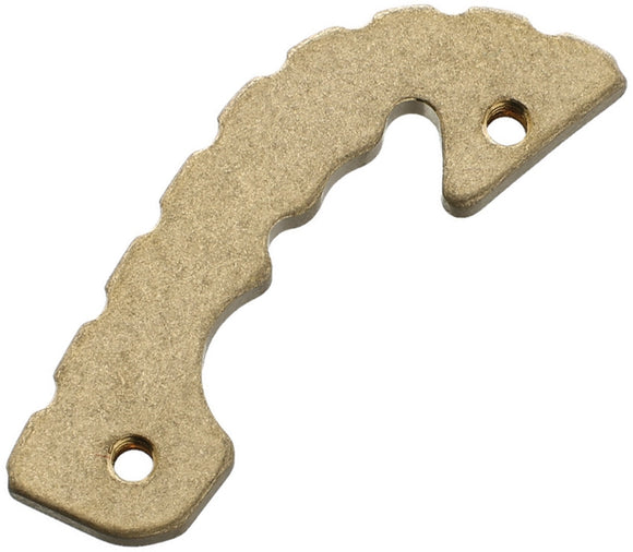 FLYTANIUM FLY738 BRASS BACK SPACER FOR SPYDERCO SHAMAN KNIFE.