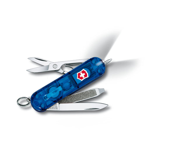 VICTORINOX SWISS ARMY 0.6226.T2-033-X1 SIGNATURE LITE SAPPHIRE POCKET FOLDING KNIFE