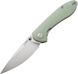 CJRB KNIVES J1912NTG LARGE FELDSPAR JADE G10 D2 STEEL LINERLOCK FOLDING KNIFE