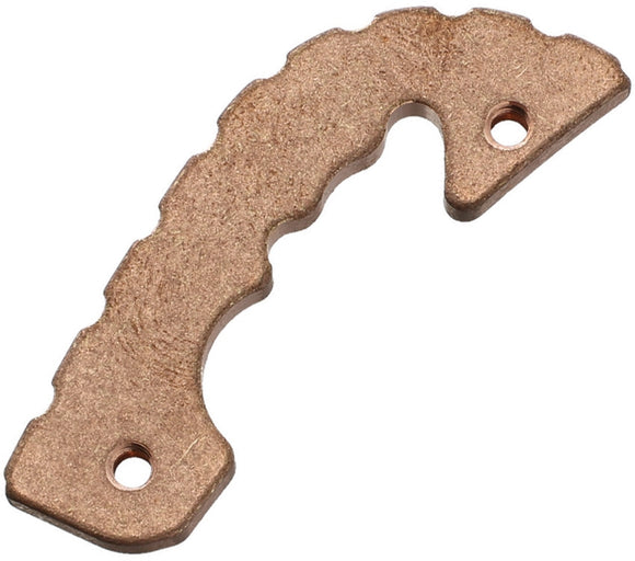 FLYTANIUM FLY737 COPPER BACK SPACER FOR SPYDERCO SHAMAN KNIFE.