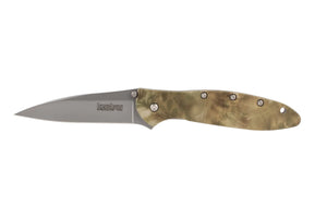 KERSHAW 1660CAMO LEEK CAMO HANDLE ASSISTED USA FOLDING KNIFE.