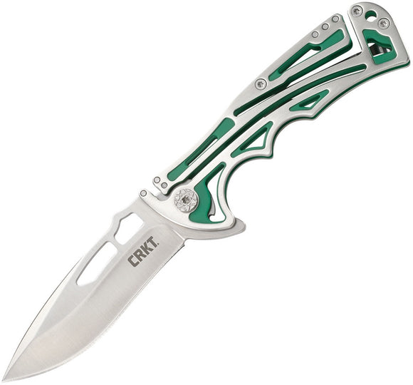 CRKT 5241 NIRK KLECKER LOCK TIGHE GREEN BRIAN TIGHE 8CR14MOV FOLDING KNIFE.