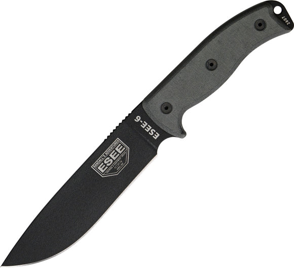 ESEE ESEE-6P 6P ESEE6P MODEL 6 FIXED BLADE KNIFE WITH COYOTE BROWN SHEATH.