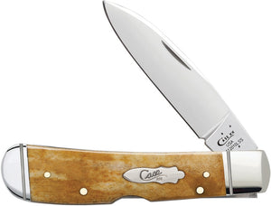 CASE CA58190 TRIBAL LOCK ANTIQUE BONE TB612010L SS FOLDING KNIFE