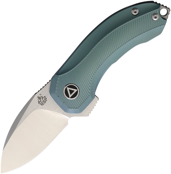 QSP KNIVES QS138C HAMSTER FRAMELOCK OD TI HANDLE S35VN HANDLE FOLDING KNIFE