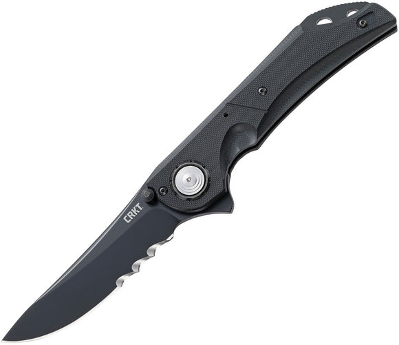 CRKT 5401K SEISMIC DEADBOLT LOCK BLACK FLAVIO IKOMA 1.4116 STEEL FOLDING KNIFE