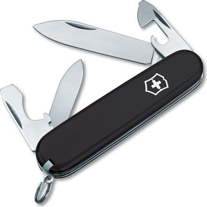 SWISS ARMY VICTORINOX 0.2523.3R-X1 RECRUIT BLACK MUTI POCKET FOLDING KNIFE