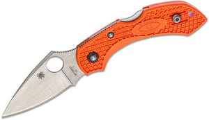 SPYDERCO C28POR2 NEW DRAGONFLY 2 ORANGE PLAIN EDGE FOLDING KNIFE