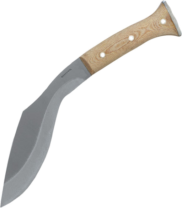 CONDOR CTK181110 K-TACT KUKRI DESERT TAN FIXED BLADE KNIFE WITH SHEATH