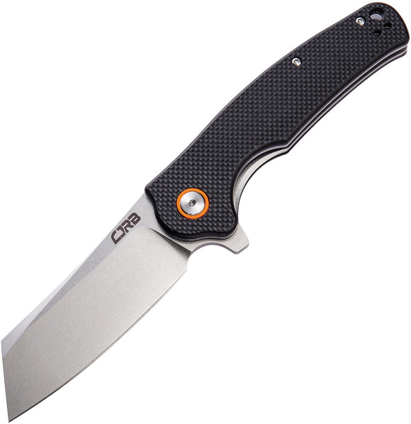 CJRB KNIVES J1904BKF CRAG LINERLOCK BLACK G10 HANDLE D2 STEEL FOLDING KNIFE.