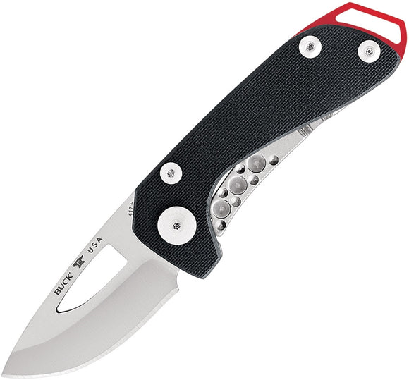 BUCK 417BKS BUDGIE S35VN STEEL BLACK G10 COMPACT FOLDING KNIFE.