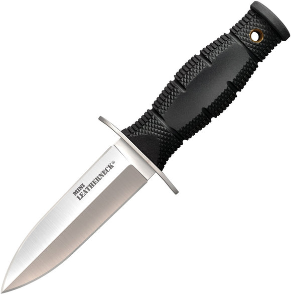 COLD STEEL 39LSAC LEATHERNECK MINI DOUBLE E 8CR13MOV FIXED BLADE KNIFE W/SHEATH