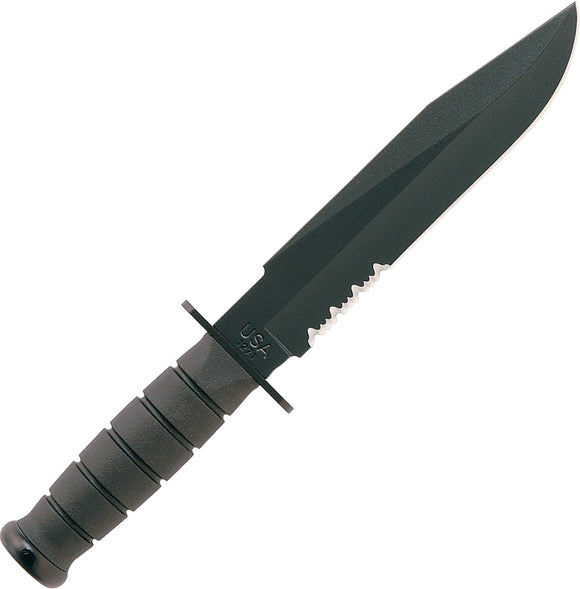 KABAR 1271 FIGHTER FIXED BLADE KNIFE WITH BELT SHEATH