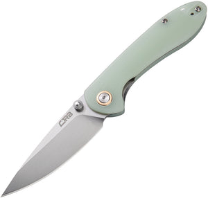 CJRB KNIVES J1912SNTG SMALL FELDSPAR JADE G10 D2 STEEL LINERLOCK FOLDING KNIFE