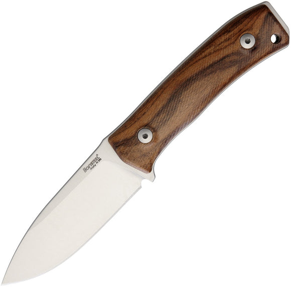 LION STEEL LIONSTEEL LSTM4ST M390 STEEL M4 SANTOS WOOD FIXED BLADE KNIFE W/SHEATH.