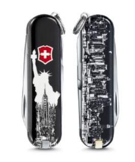 SWISS ARMY VICTORINOX 0.6223.L1803US2 CLASSIC NEW YORK POCKET KNIFE.