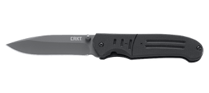 CRKT 6860 OUTBURST IGNITOR BLACK BLACK KEN STEIGERWALT PLAIN EDGE FOLDING KNIFE