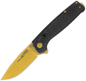 SOG SOGTM1033BX TM1033BX TERMINUS LTE XR LOCK GOLD S35VN TINI PLAIN EDGE FOLDING KNIFE