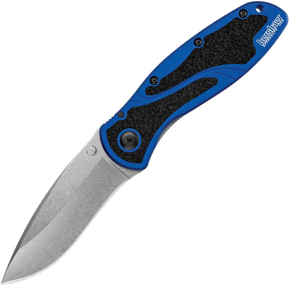 KERSHAW 1670NBSW BLUR LINELOCK NAVY BLUE ASSISTED FOLDING KNIFE.