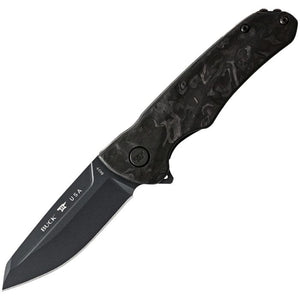 BUCK 0843CFS SPRINT OPS MARBLE CF S45VN STEEL REVERSE TANTO FOLDING KNIFE.