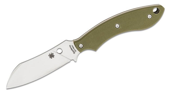 SPYDERCO FB50GPOD STOK SJOERD STOCK OD G10 8CR13MOV STEEL DROP POINT FIXED BLADE KNIFE WSHEATH.