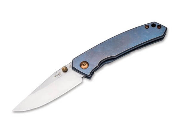 BOKER PLUS 01BO494 CANOE JOE MANGIAFICO S35VN TI HANDLE FOLDING KNIFE.