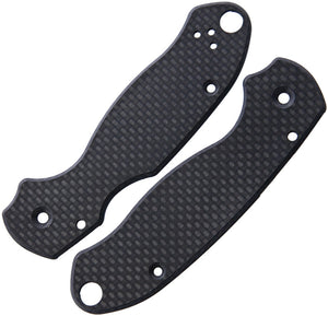 FLYTANIUM FLY570 PARA 3 CF SCALE FOR SPYDERCO PARA 3 FOLDING KNIFE.