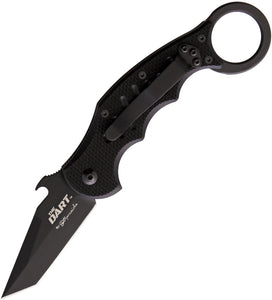 FOX FOX597DART DART LINERLOCK TANTO N690 STEEL FOLDING KNIFE.