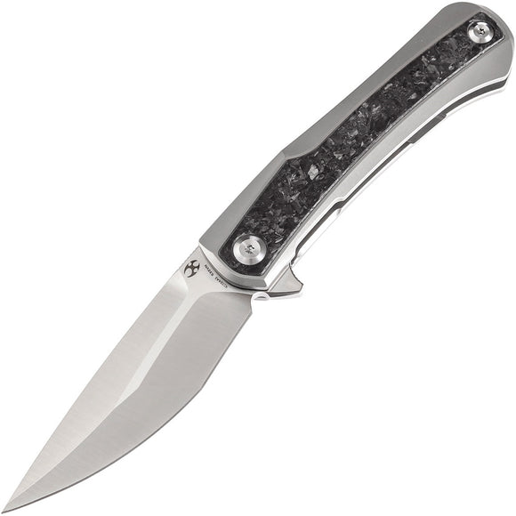 KANSEPT KNIVES K1024A1 KRATOS FRAMELOCK CF S35VN STEEL FOLDING KNIFE.