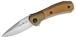 BUCK 590BRS PARADIGM S35VN STEEL ASSISTED ROTATING BOLSTER FOLDING KNIFE.