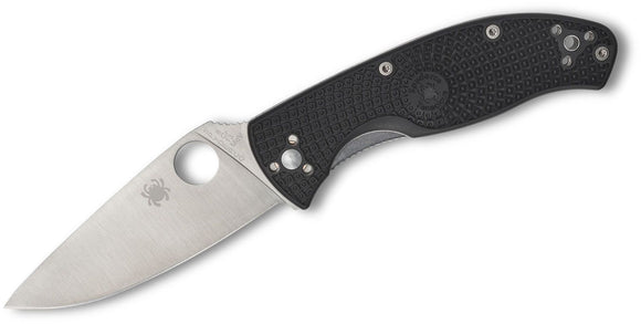 SPYDERCO C122PBK TENACIOUS LTW LIGHT WEIGHT 8CR13MOV SATIN FOLDING KNIFE.