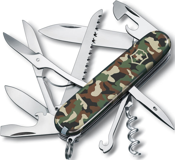 SWISS ARMY VICTORINOX 1.3713.94-X1 HUNTSMAN CAMO MULTI FUNCTION POCKET KNIFE.