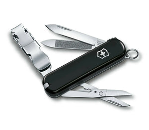 SWISS ARMY VICTORINOX 0.6463.3 NAIL CLIP 580 BLACK MULTI FUNCTION POCKET KNIFE.