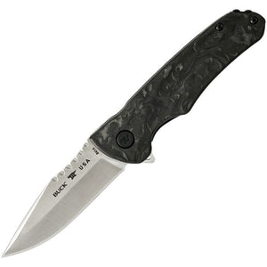 BUCK 0841CFS2 SPRINT PRO MARBLED CF CPM-S45V STEEL FOLDING KNIFE.